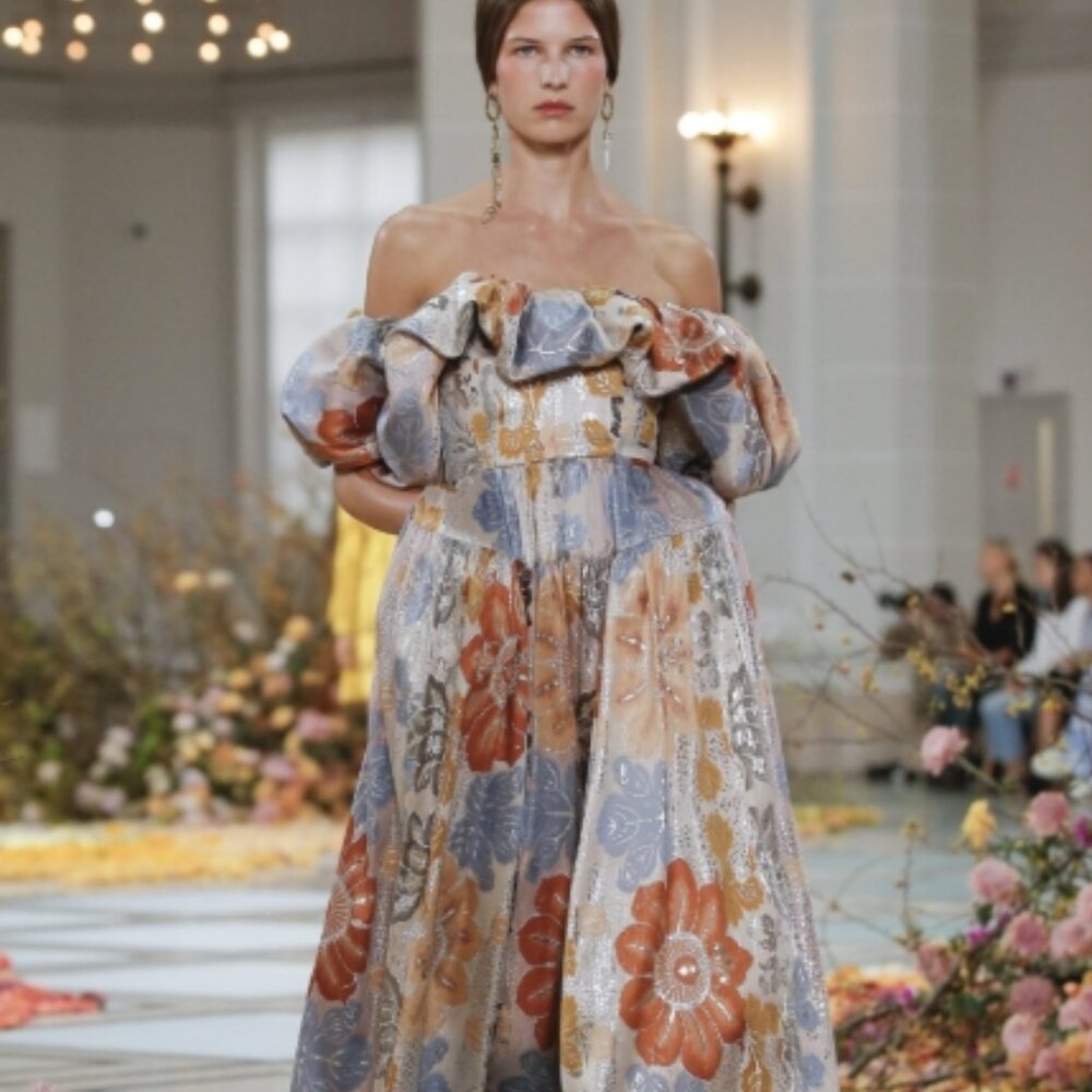 NWOT 12023 ULLA JOHNSON Izra Jacquard Maxi Dress in Ocean Jasper M $2,490 - Picture 10 of 16